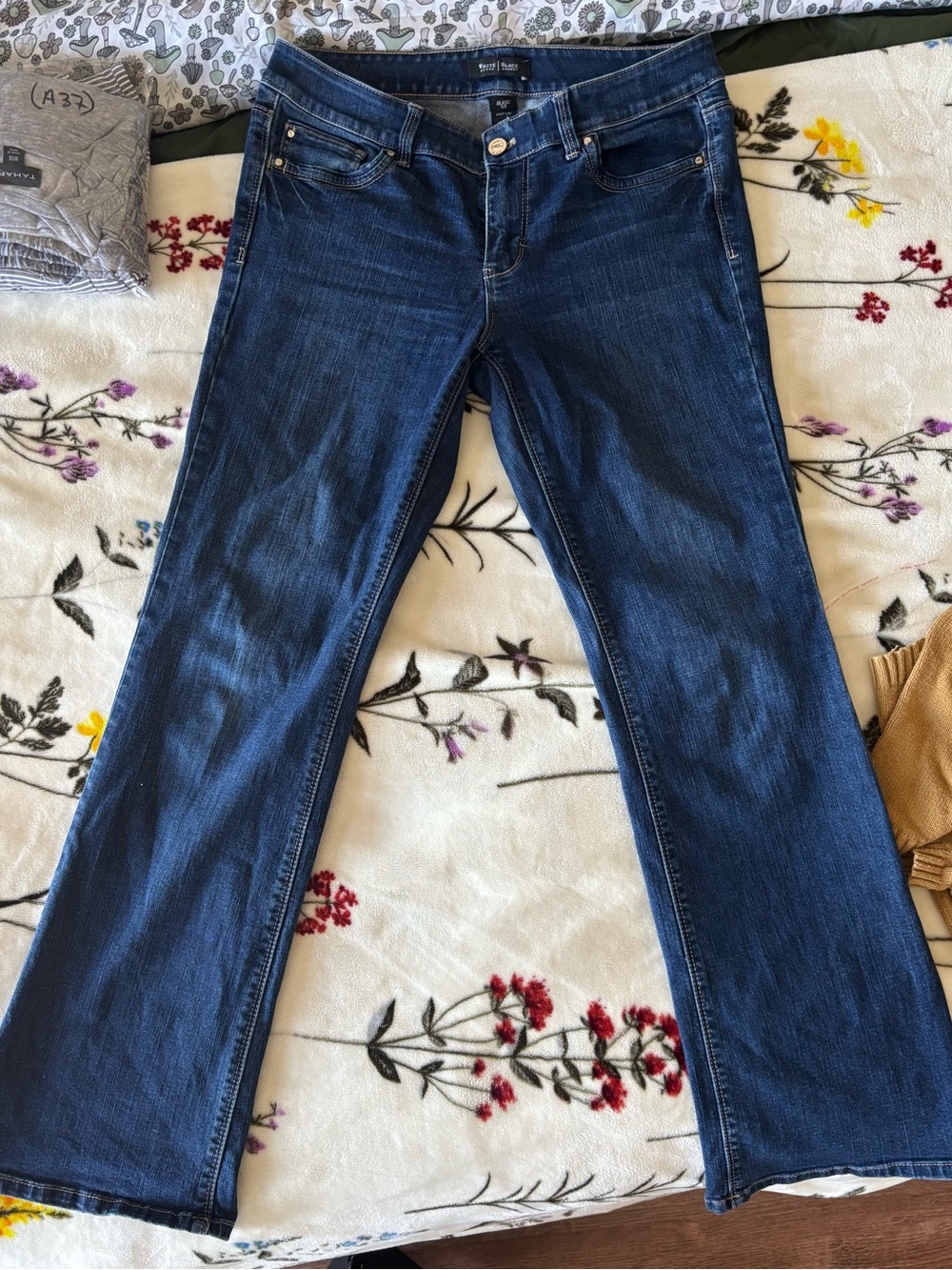 White House Black Market Dark Blue Bootcut Jeans